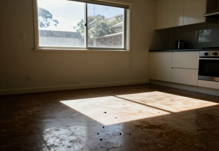 Cockroach infestation in Emerton kitchen before treatment